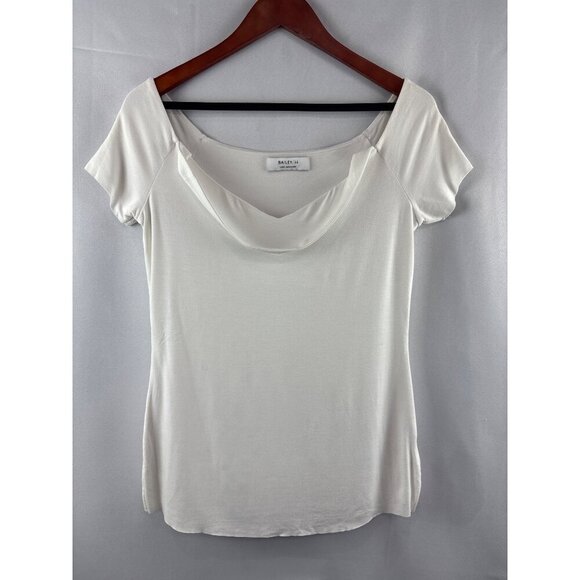 Bailey/44 White Cowl Neck Top L - Picture 2 of 5